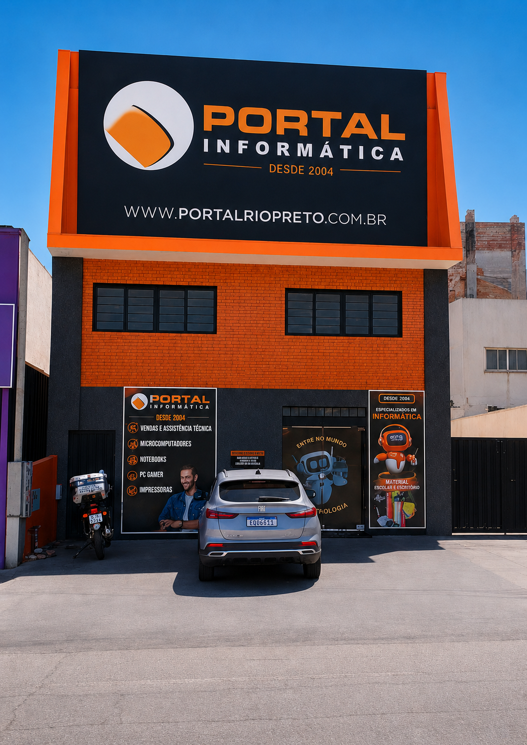 Fachada da Portal Informática em São José do Rio Preto
